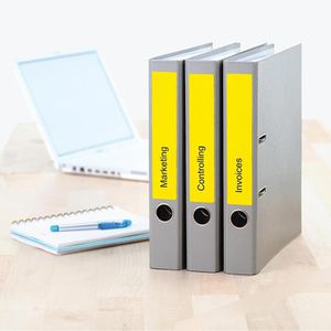 Produktbild für Rückenschilder Herma 5091 Special, gelb
