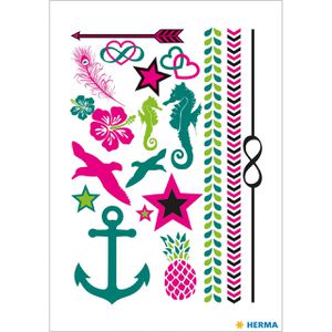 Produktbild für Temporäre-Tattoos Herma 15177, farbig