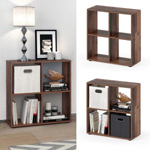 Produktbild für Bücherregal Vicco Tetra, dunkelbraun