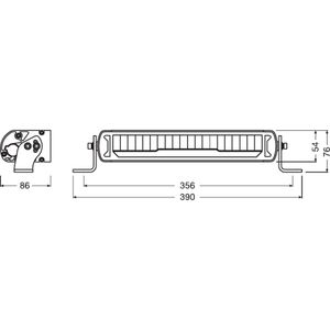Produktbild für Zusatzscheinwerfer OSRAM LEDriving MX250-CB, 12 V / 24 V, LED