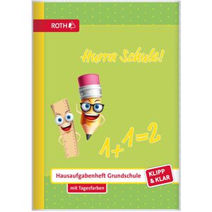 Produktbild für Hausaufgabenheft Roth Klipp+Klar, Hurra Schule, A5