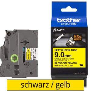 Schriftband Brother HSe-621E, 9mm