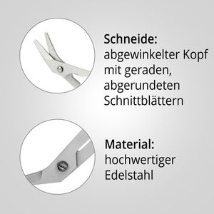 Produktbild für Nagelschere May SC-0069, extra lang, Edelstahl