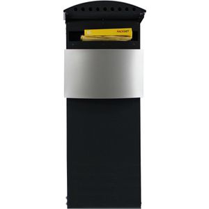 Produktbild für Briefkasten SafePost ScanPro 12-9 silber/anthrazit, aus Stahl