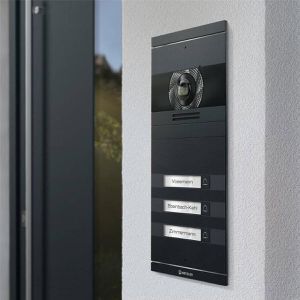 Produktbild für Türsprechanlage Metzler VDM10 2.0 anthrazit, 3 Monitore, LAN