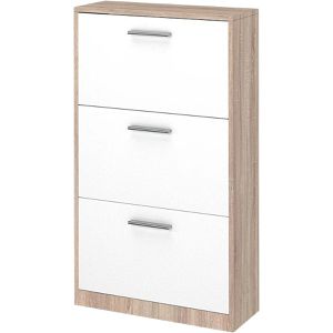 Schuhschrank Vicco Gizmo, sonoma eiche / weiß