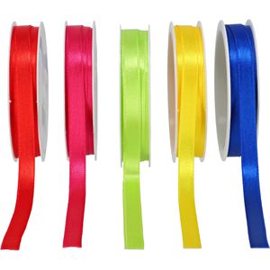 Produktbild für Geschenkband Präsent Satin, Set mit 5 Farben