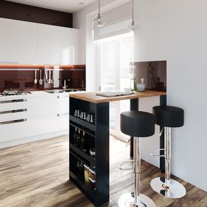 Produktbild für Bartisch Vicco goldkraft eiche / anthrazit