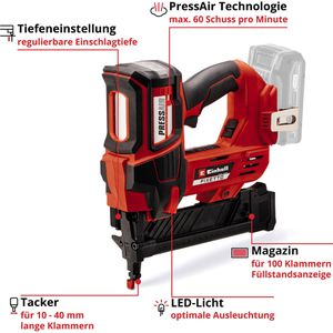 Produktbild für Elektrotacker Einhell-Professional FIXETTO 18/40 S, 4257785