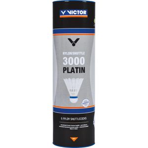 Produktbild für Badminton-Bälle VICTOR Nylon Shuttle 3000 Platin
