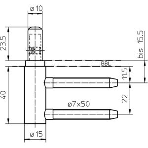 Produktbild für Türband Simonswerk Variant V 3400 WF HV vernickelt