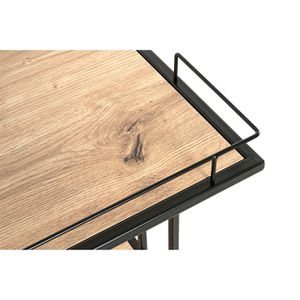 Produktbild für Beistelltisch Haku-Möbel 14905, Kim X eiche, aus Holz / Metall