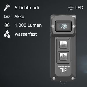 Produktbild für Taschenlampe Nitecore TUP, LED, aufladbar