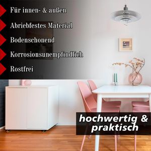 Produktbild für Möbelrolle PRIOstahl mit Anschraubplatte, 4 Stück
