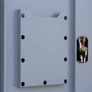 Produktbild für Umweltschrank Lüllmann 566254, grau / feuerrot
