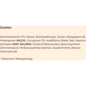 Produktbild für Grillsauce Heinz Curry Mango, fruchtig und würzig
