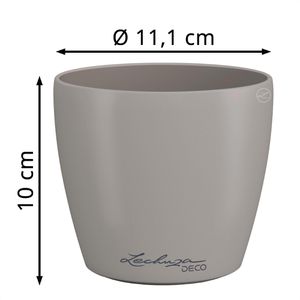 Produktbild für Übertopf Lechuza-DECO 10, sandbraun, Ø 11 x 10 cm