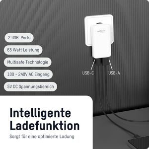 Produktbild für USB-Ladegerät Ansmann Wall Charger 265PD, 65 Watt