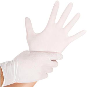 Produktbild für Einmalhandschuhe Franz-Mensch Safe Light, weiß, 90 Stück