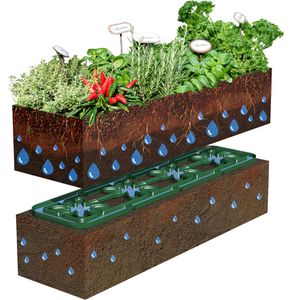 Produktbild für Hochbeet Garantia Ergo Vario 1 Wood, Kunststoff