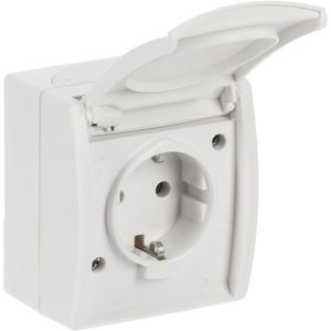 Produktbild für Steckdose Busch-Jaeger Ocean 20 EW-54, IP44, Aufputz