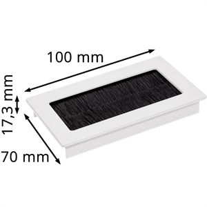 Produktbild für Kabeldurchlass SO-TECH TONDO, 100 mm, rechteckig