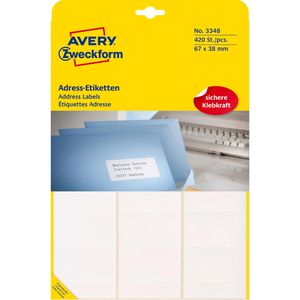 Produktbild für Adressetiketten Zweckform 3348, weiß