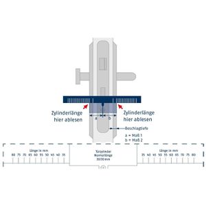 Produktbild für Schließzylinder Abus Vitess 1000, mit 5 Schlüsseln
