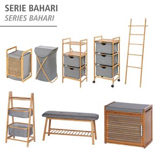 Produktbild für Handtuchhalter Wenko Bahari Bambus 62215100, braun