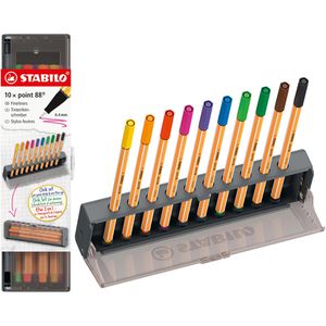 Fineliner Stabilo Point 88 Click Set 8810-5