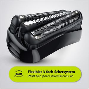 Produktbild für Elektrorasierer Braun Series 3 Clean &amp; Close, 300s, schwarz