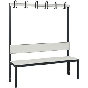 Umkleidebank CP-Möbel 8061-100, Sitzfläche Holz, 150 cm