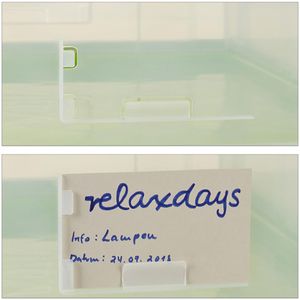 Produktbild für Klappbox Relaxdays transparent / grün, 60 Liter