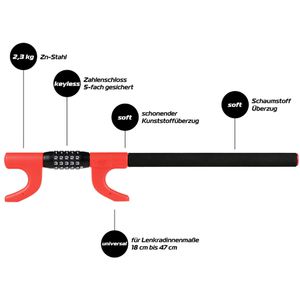 Produktbild für Lenkradkralle Heyner 850100 Wheeblock Pro