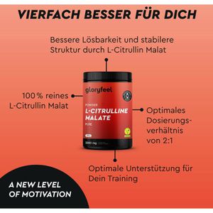 Produktbild für Citrullin gloryfeel Aminosäure Pure, Getränkepulver