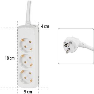Produktbild für Steckdosenleiste Hama 30391, mit 1,4m Kabel