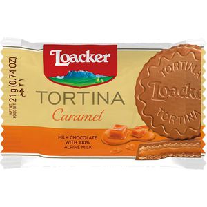 Produktbild für Waffeln Loacker Tortina Caramel, Waffeltörtchen