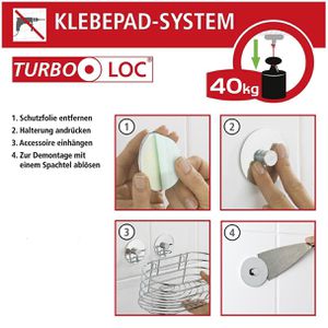 Produktbild für Seifenspender Wenko Basic Turbo-Loc, 18777100