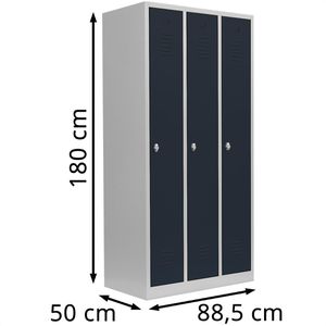 Produktbild für Spind Lüllmann 510138, anthrazit