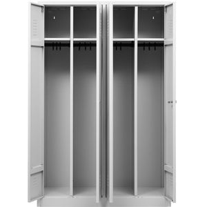 Produktbild für Spind G-Office WRC/4.18117.V2, Doppelspind, lichtgrau