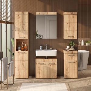 Produktbild für Badschrank Vicco Luna, eiche wotan