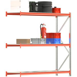 Produktbild für Anbauregal Regalwerk EMMA, 3 Metallböden