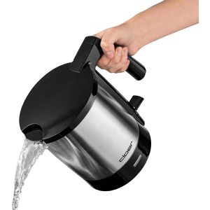 Produktbild für Wasserkocher Cloer 4700, schwarz-silber