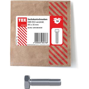 Produktbild für Sechskantschraube Tox 12443066530, DIN 933