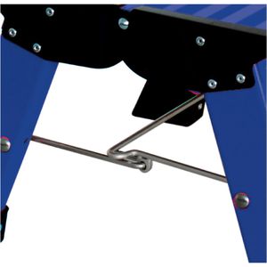 Produktbild für Klapptritt Krause Treppy PlusLine, 130341, blau, aus Aluminium