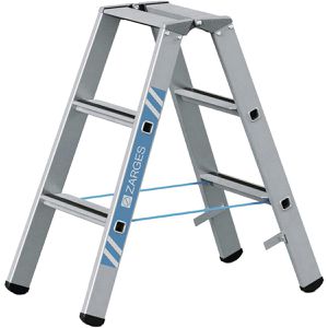 Produktbild für Stehleiter Zarges Saferstep B, 41303, beidseitig begehbar