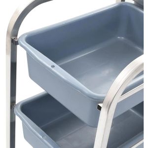 Produktbild für Küchenwagen vidaXL 50918, blau / siber