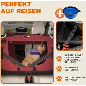 Produktbild für Tiertransportbox CADOCA Gr. M, aus Stoff