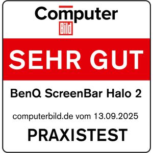 Produktbild für Monitorlampe BenQ ScreenBar Halo 2 mit USB und LED