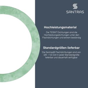 Produktbild für Dichtungsring SANTRAS Flachdichtungen Set, 3/8 - 1 1/2 Zoll